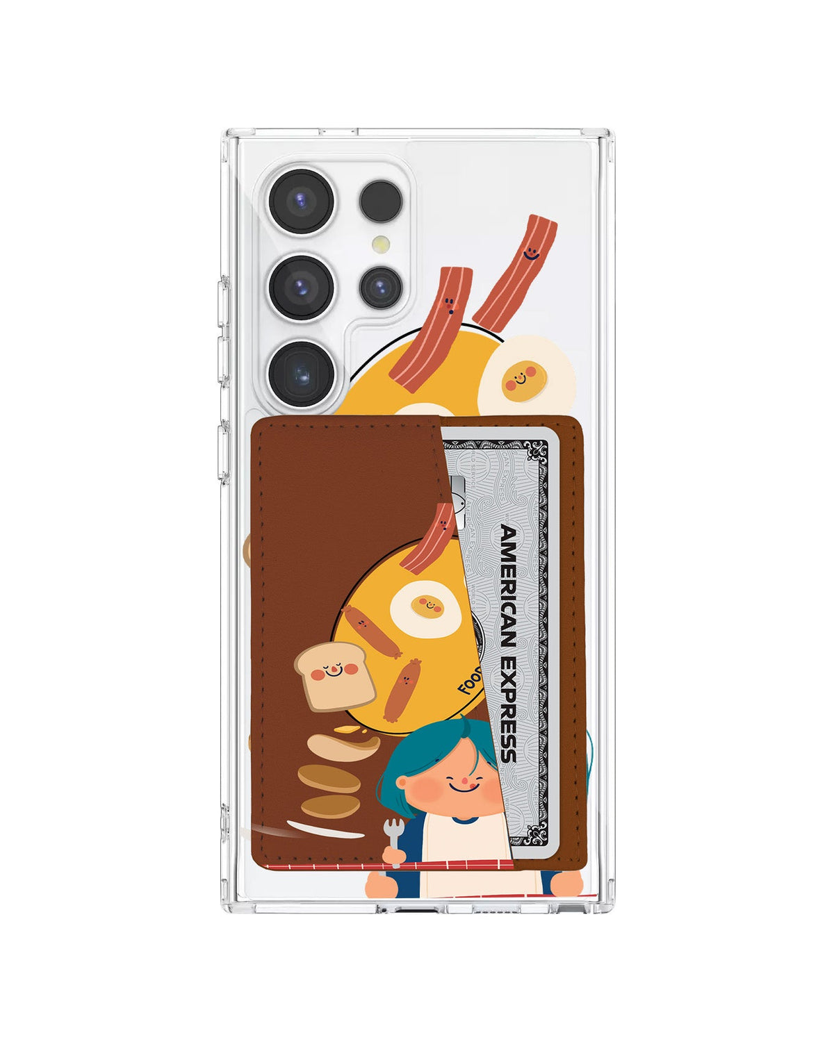 Android Leather Wallet Case - Food First