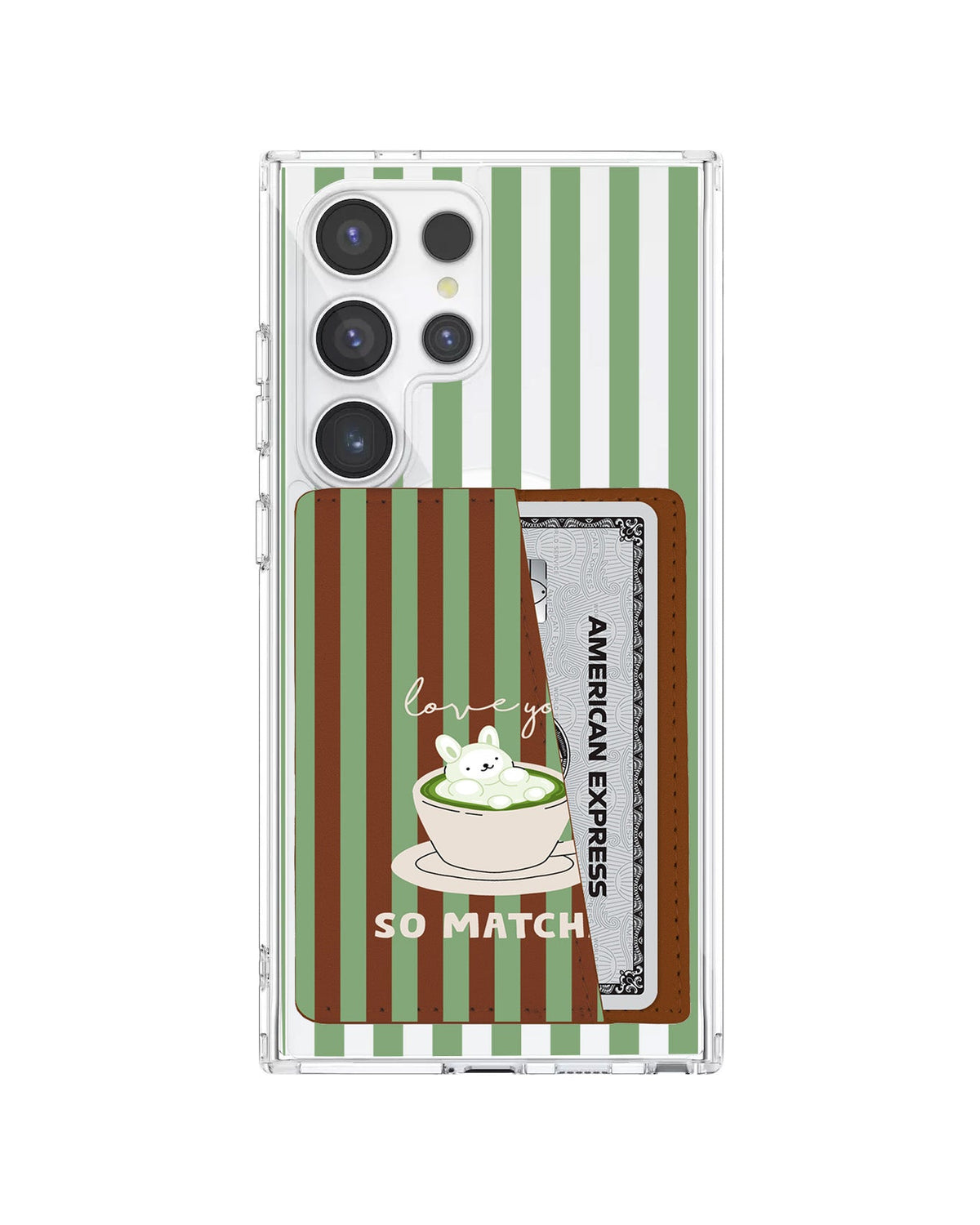 Android Leather Wallet Case - Matcha Love