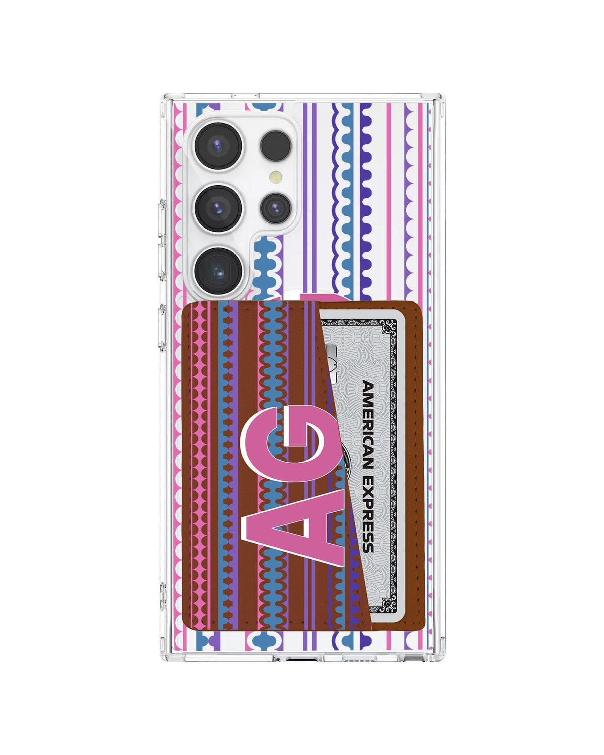 Android Leather Wallet Case - Purple Harmony