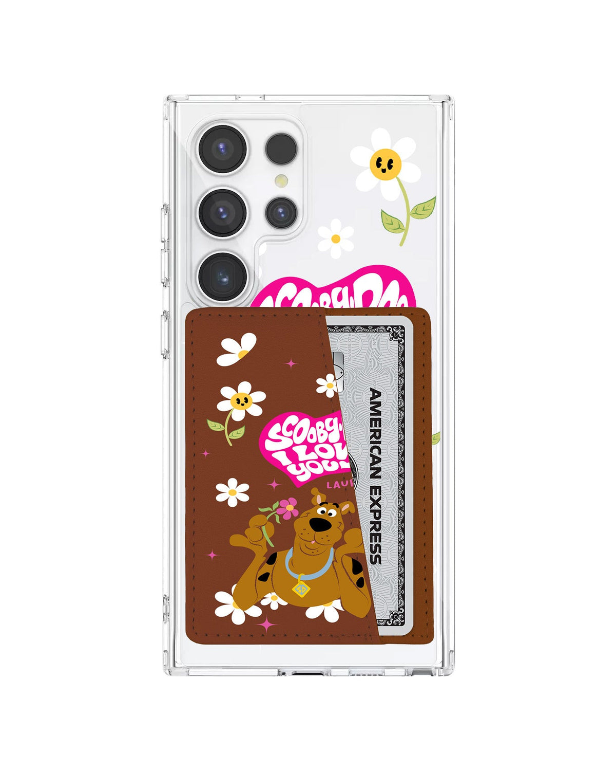 Android Leather Wallet Case - Scooby Love You