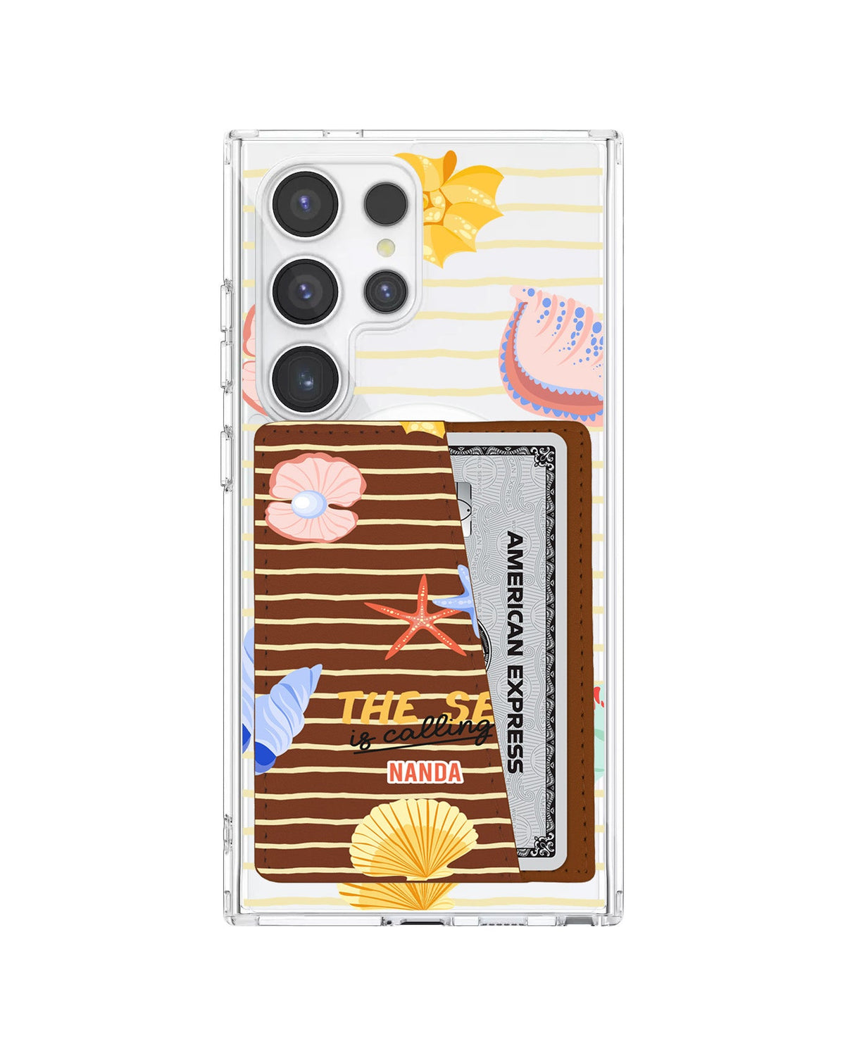Android Leather Wallet Case - Sea Is Calling