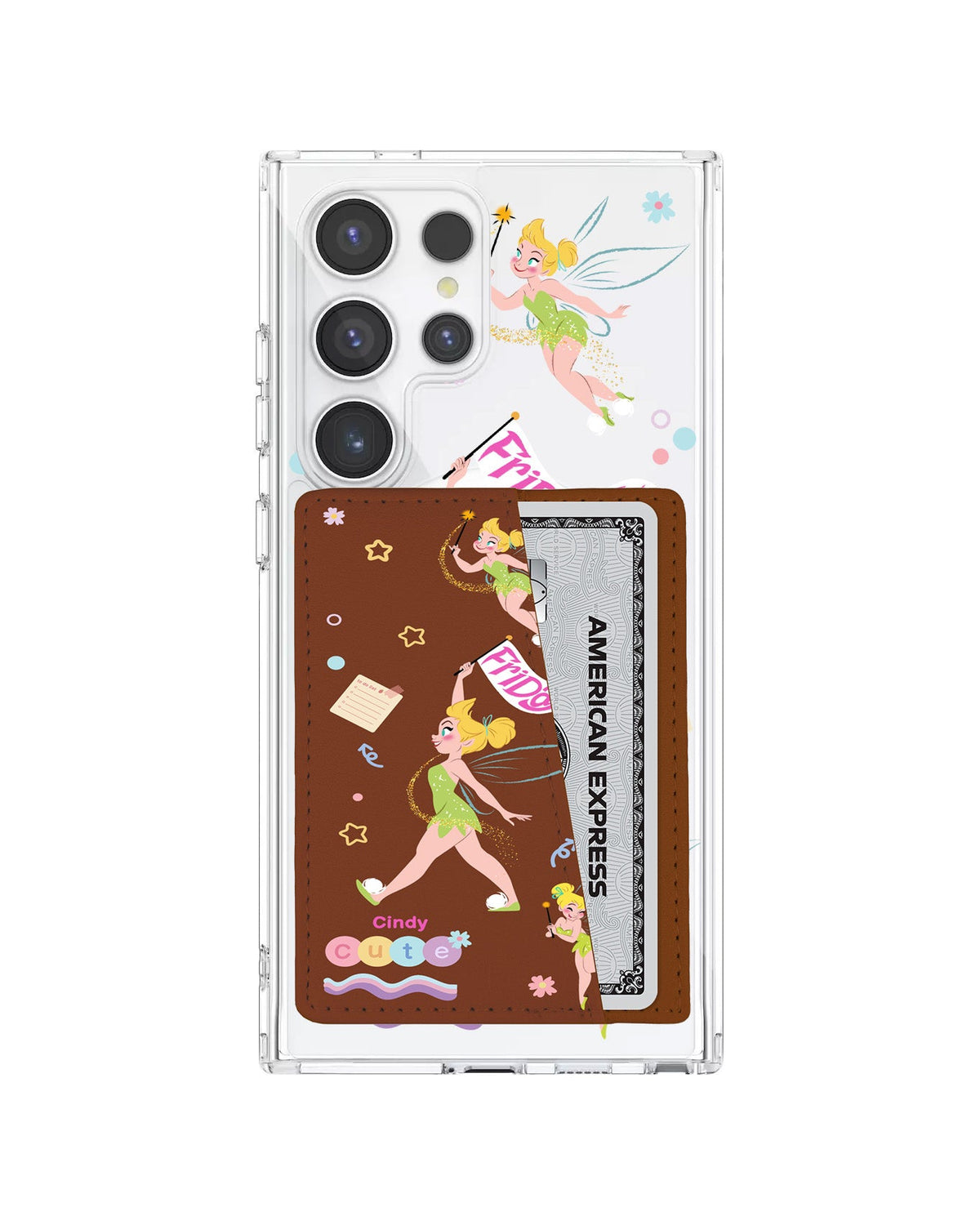Android Leather Wallet Case - Cute Fairy