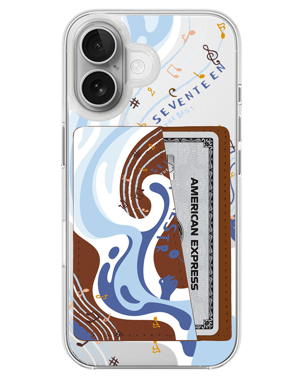 iPhone Leather Wallet Case - Seventeen 1