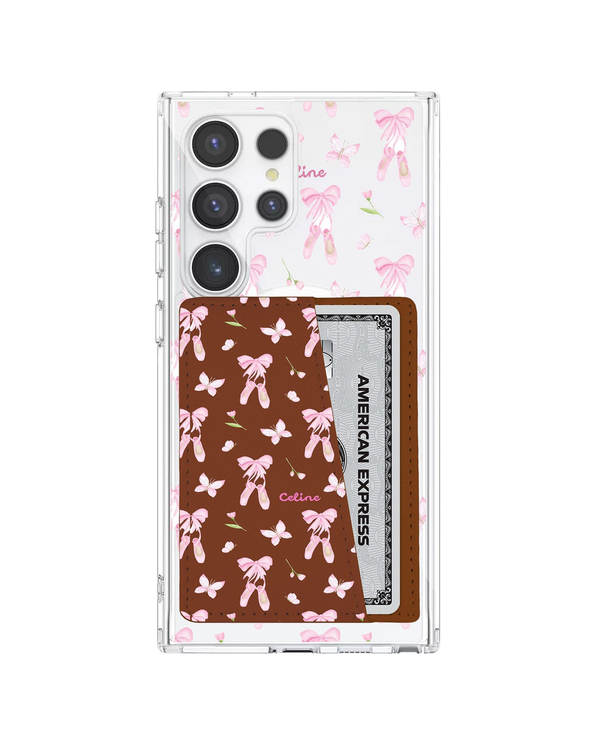 Android Leather Wallet Case - Ballerina Fly