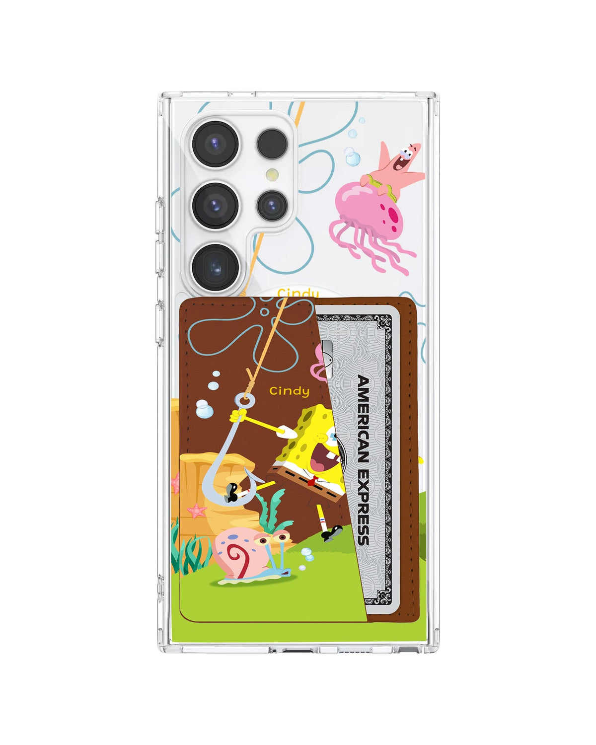 Android Leather Wallet Case - Spongebob 2