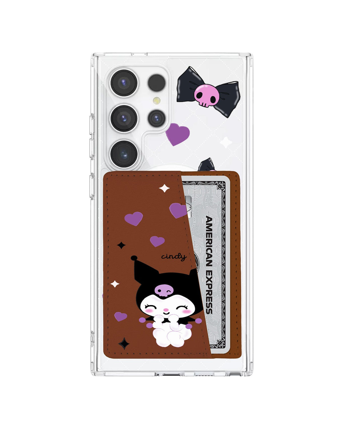 Android Leather Wallet Case - Naughty Kuromi