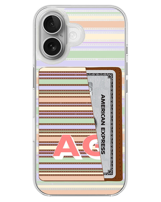 iPhone Leather Wallet Case - Dreamy Pastels 2
