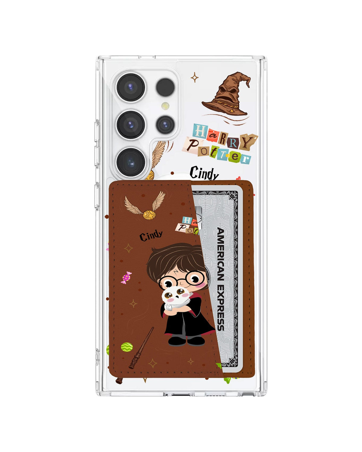 Android Leather Wallet Case - Harry & Hedwig