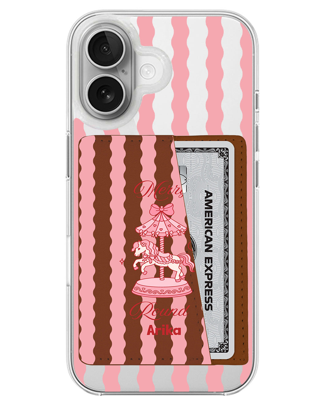 iPhone Leather Wallet Case - Merry Go Round