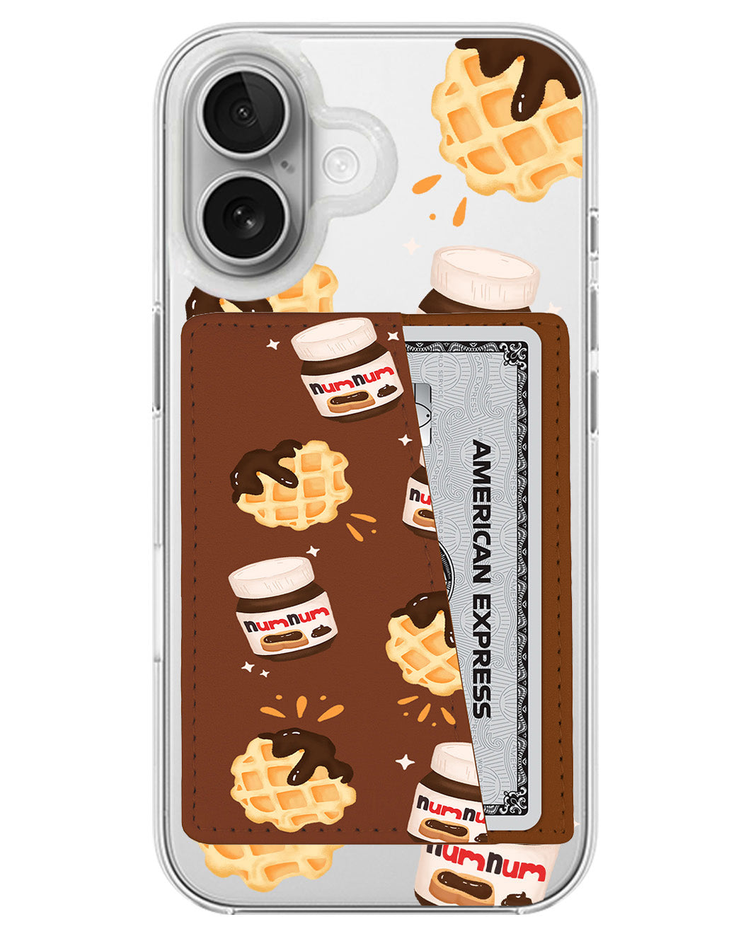 iPhone Leather Wallet Case - Num Num
