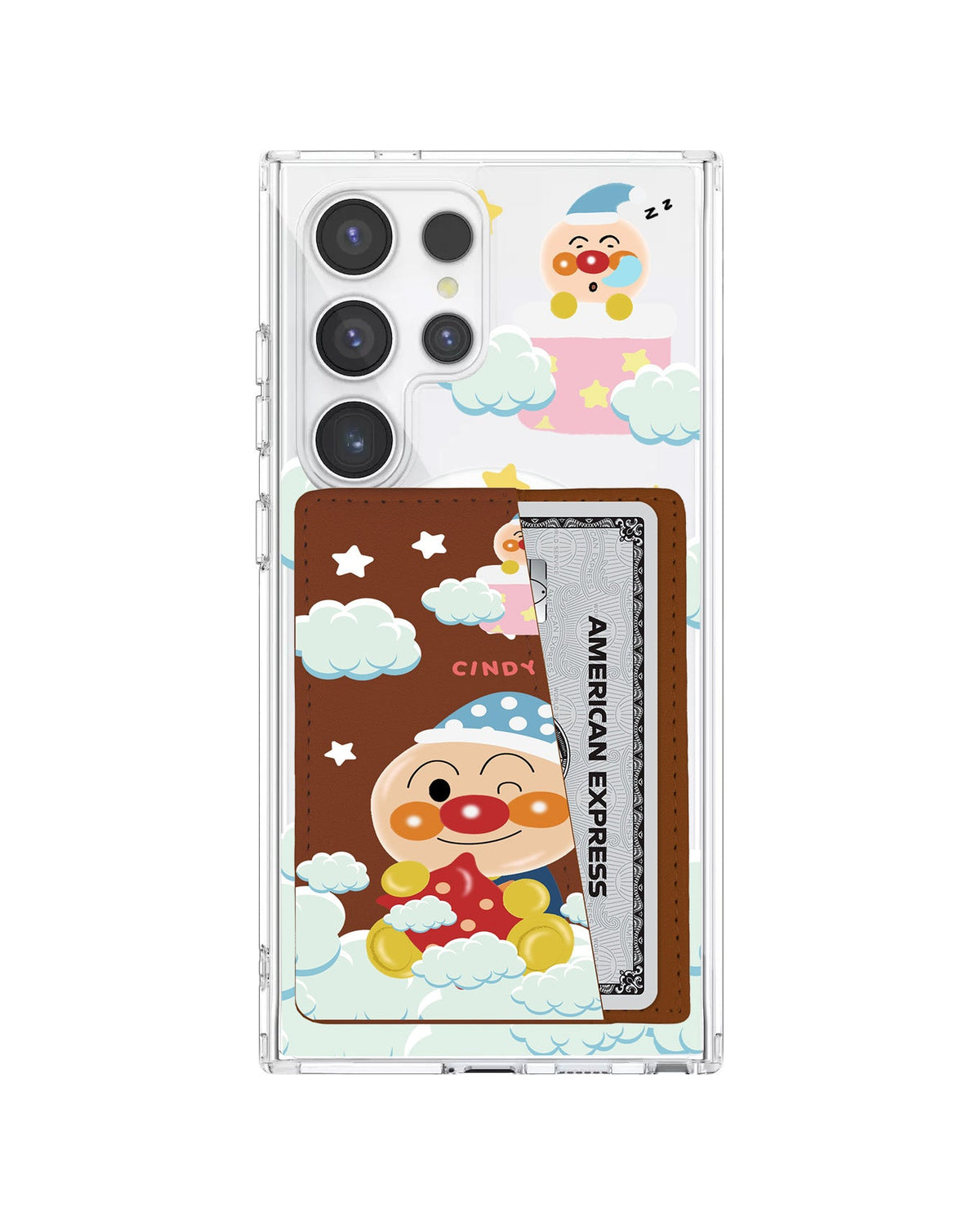 Android Leather Wallet Case - Dreaming Anpanman