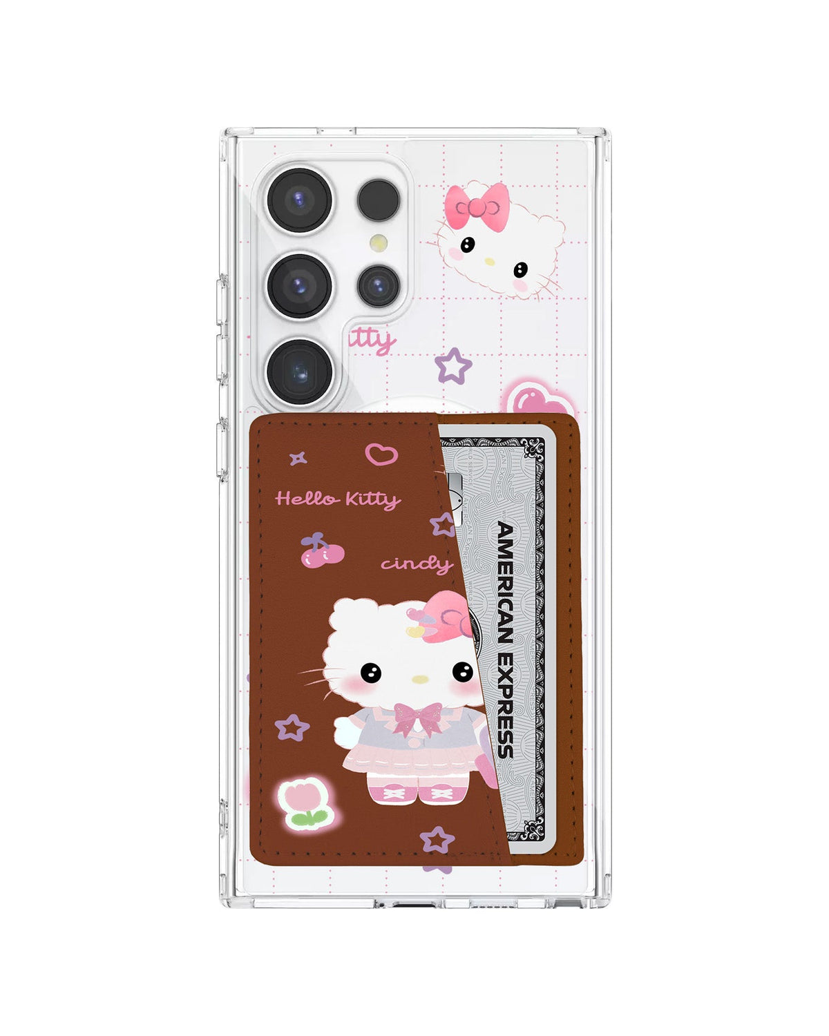 Android Leather Wallet Case - Kitty Fashion