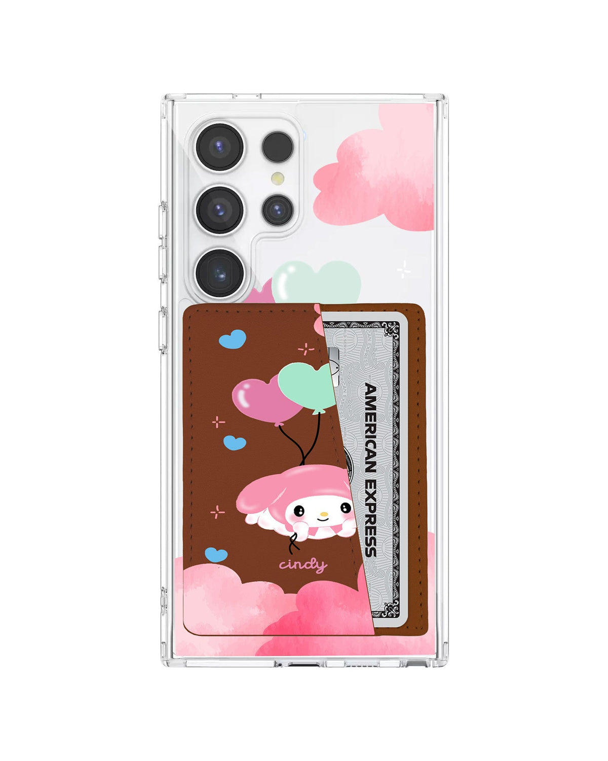 Android Leather Wallet Case - Balloon Melody