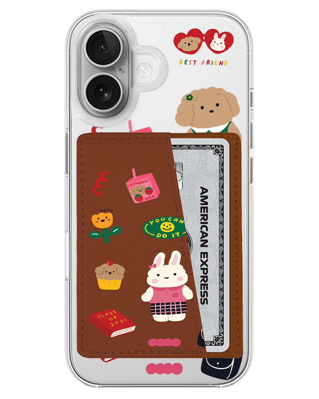 iPhone Leather Wallet Case - Class Of Bunny