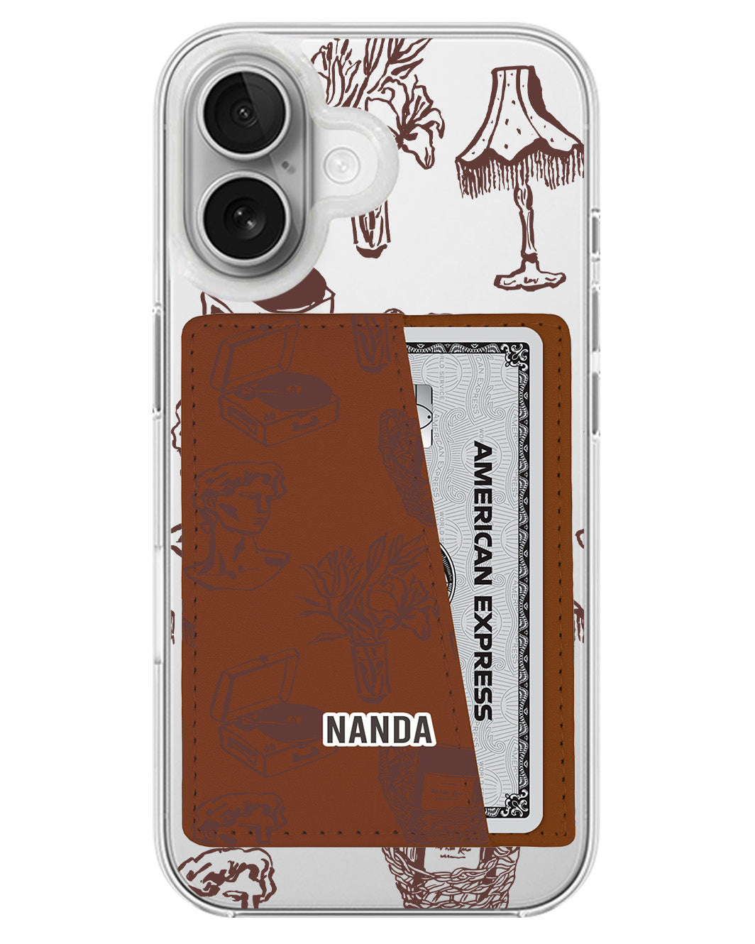 iPhone Leather Wallet Case - Antique Corners