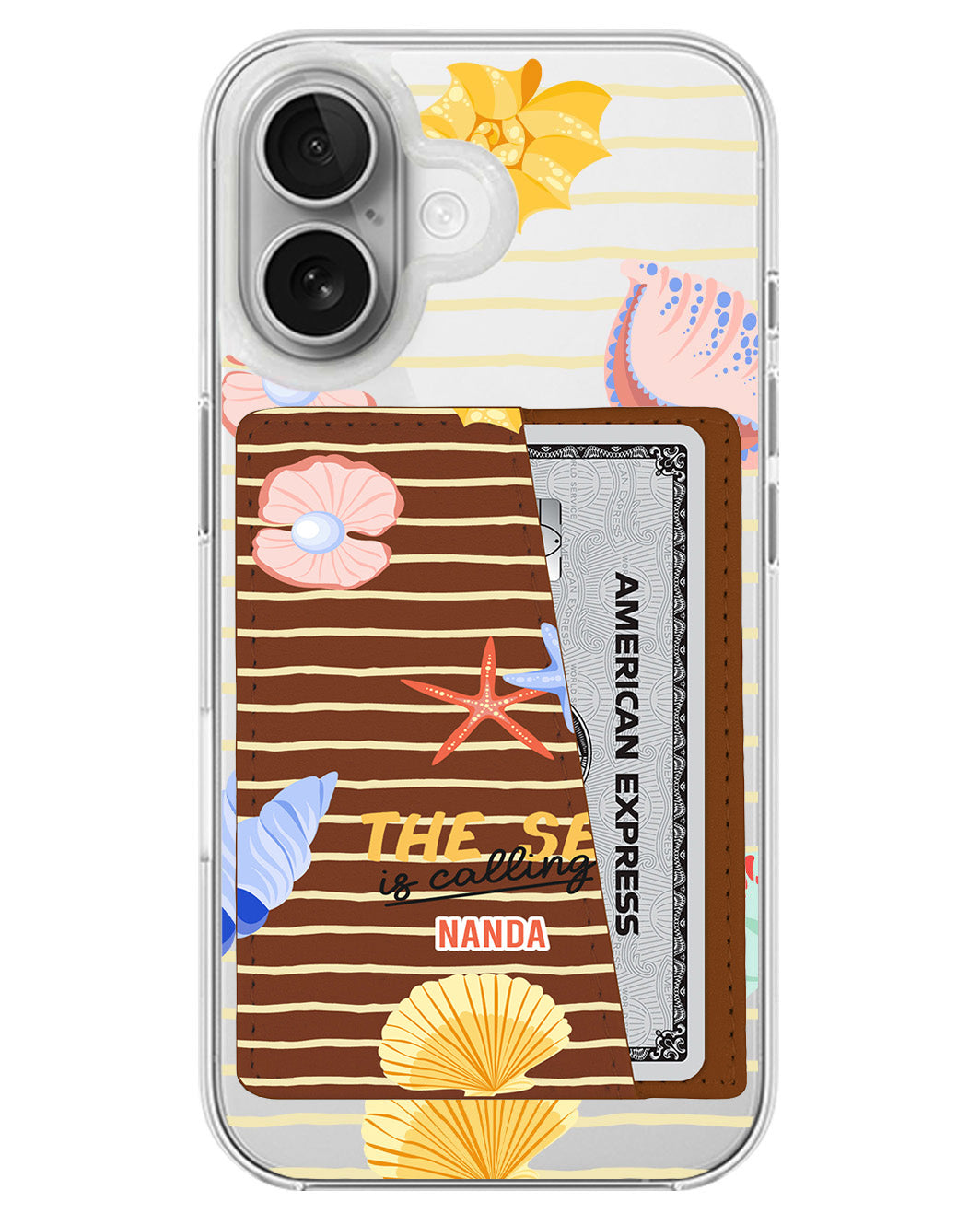 iPhone Leather Wallet Case - Sea Is Calling