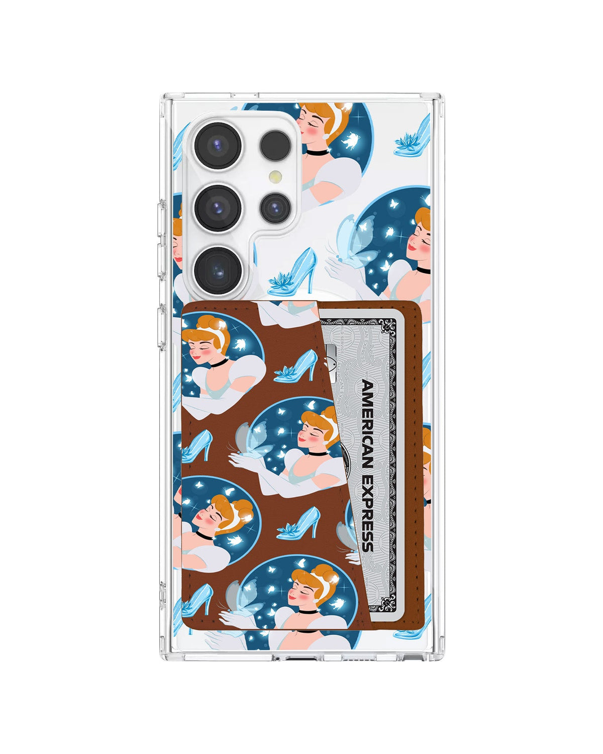 Android Leather Wallet Case - Cinderella Pattern