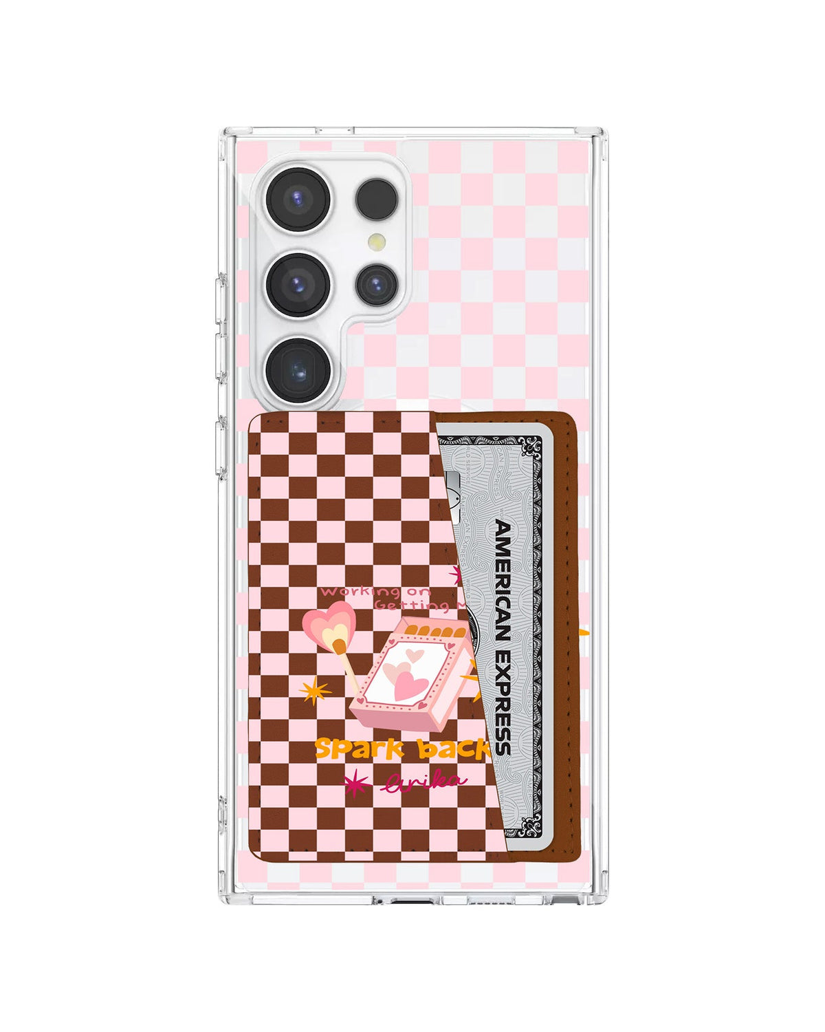 Android Leather Wallet Case - Inner Spark