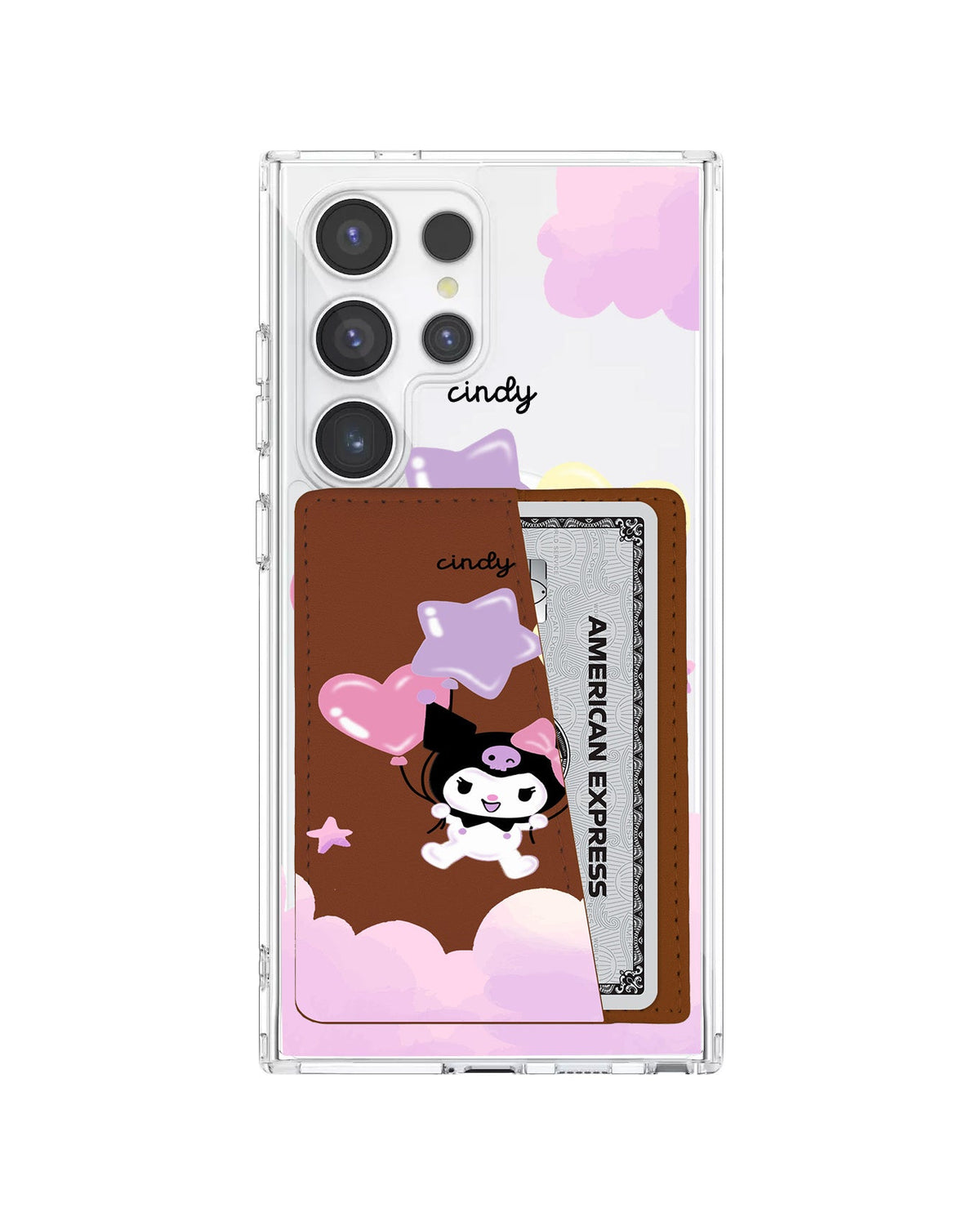 Android Leather Wallet Case - Balloon Kuromi