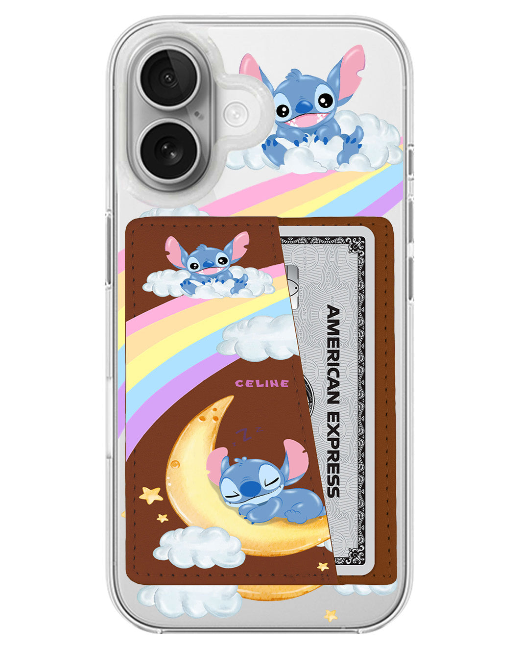 iPhone Leather Wallet Case - Sleepy Stitch