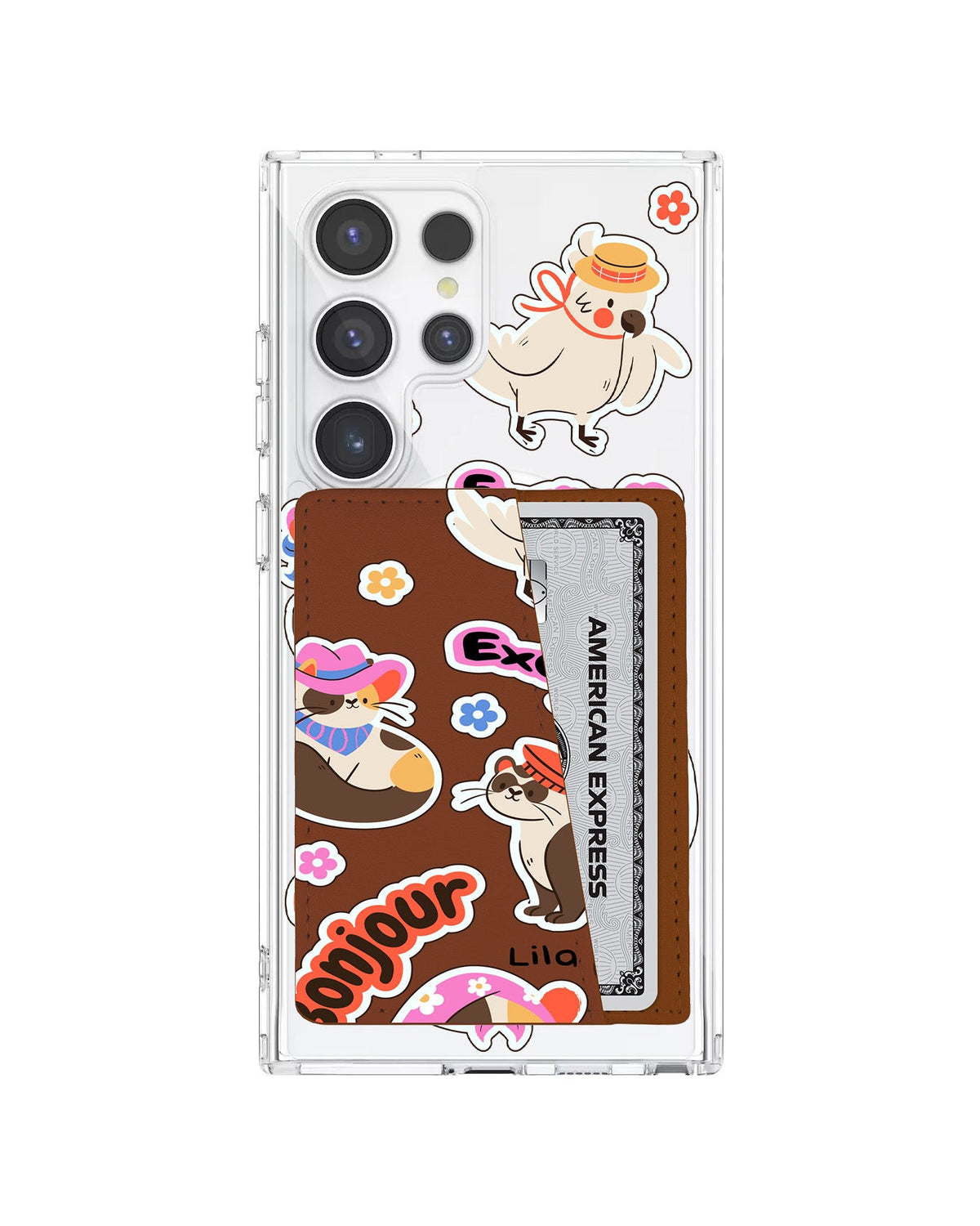 Android Leather Wallet Case - Cattitude On Point