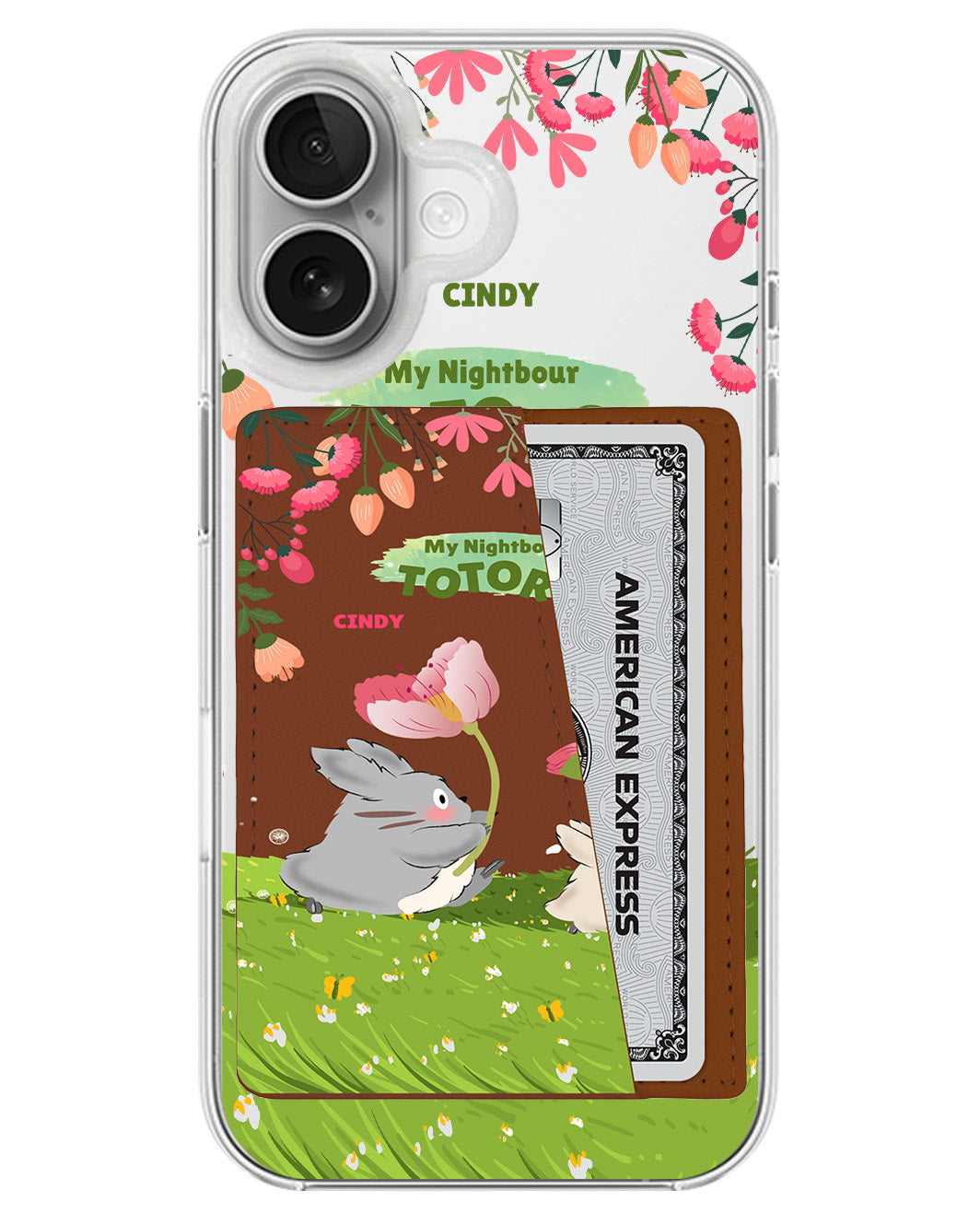 iPhone Leather Wallet Case - My Nightbour Totoro