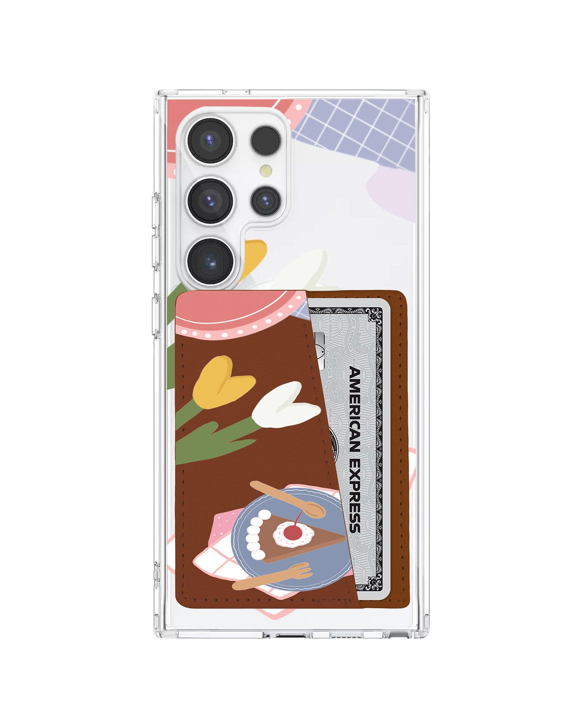 Android Leather Wallet Case - Picnic Day Cake