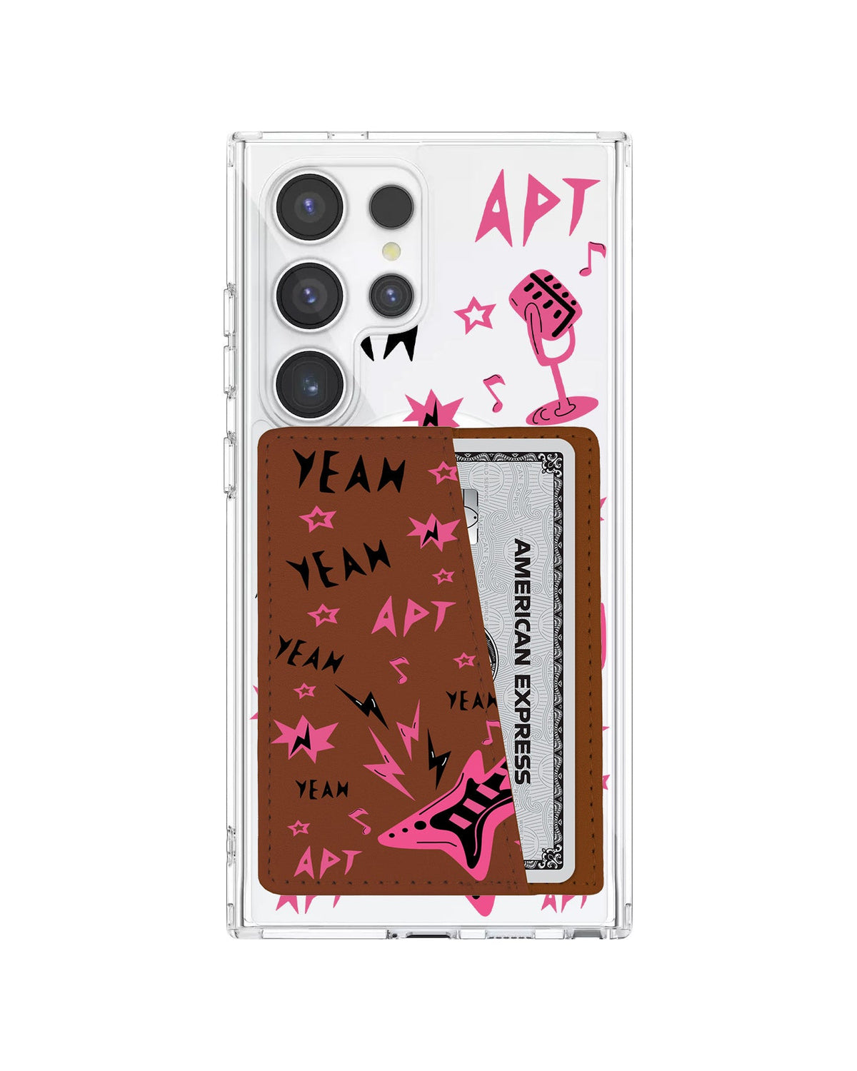 Android Leather Wallet Case - Rose Apt