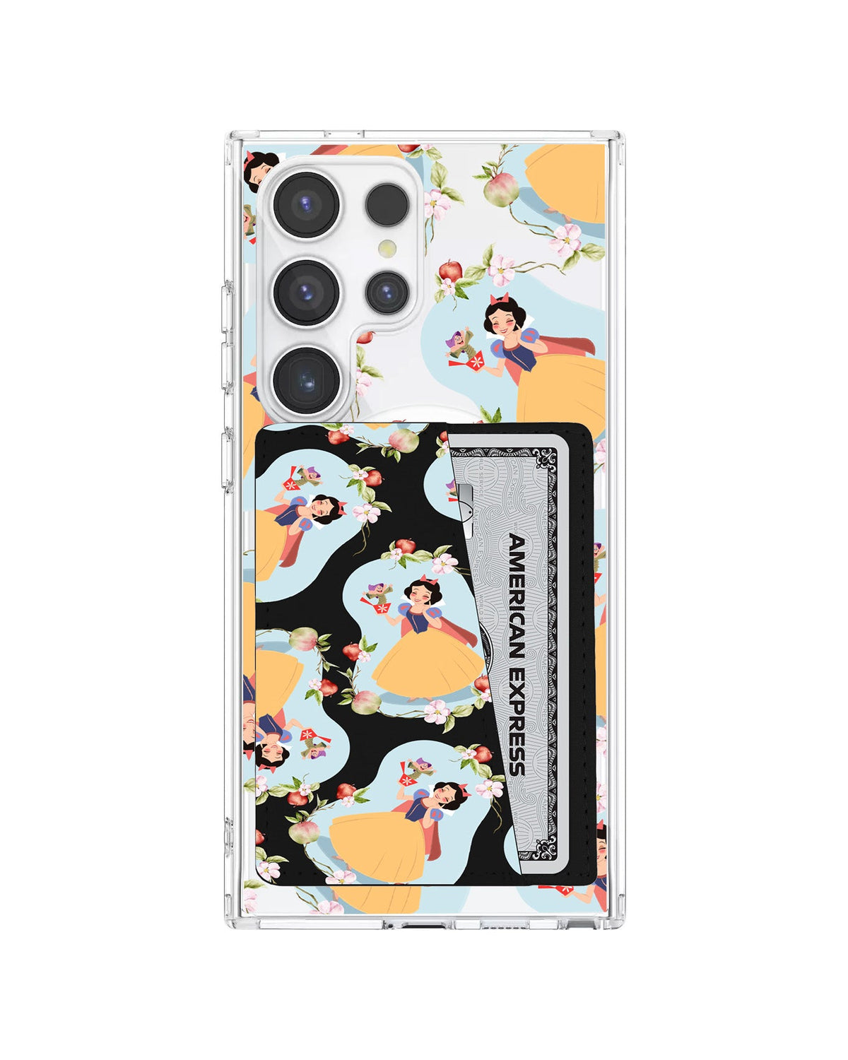 Android Leather Wallet Case - Snow White Pattern