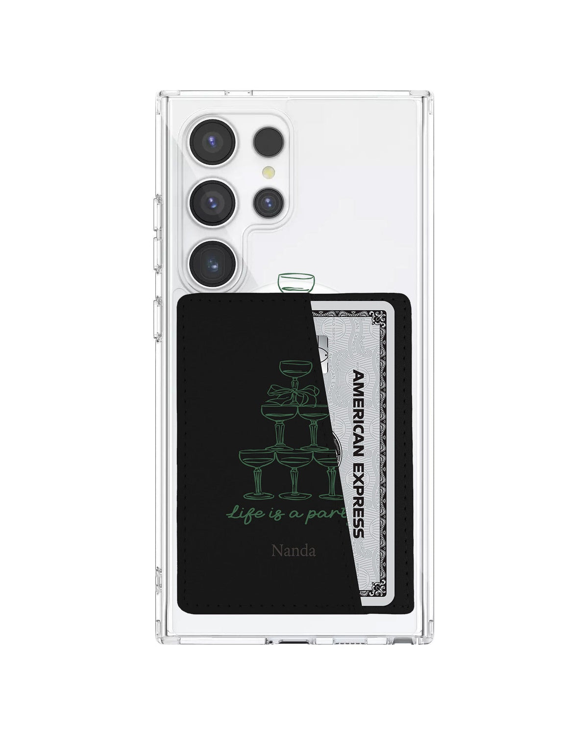 Android Leather Wallet Case - Life Is A Party
