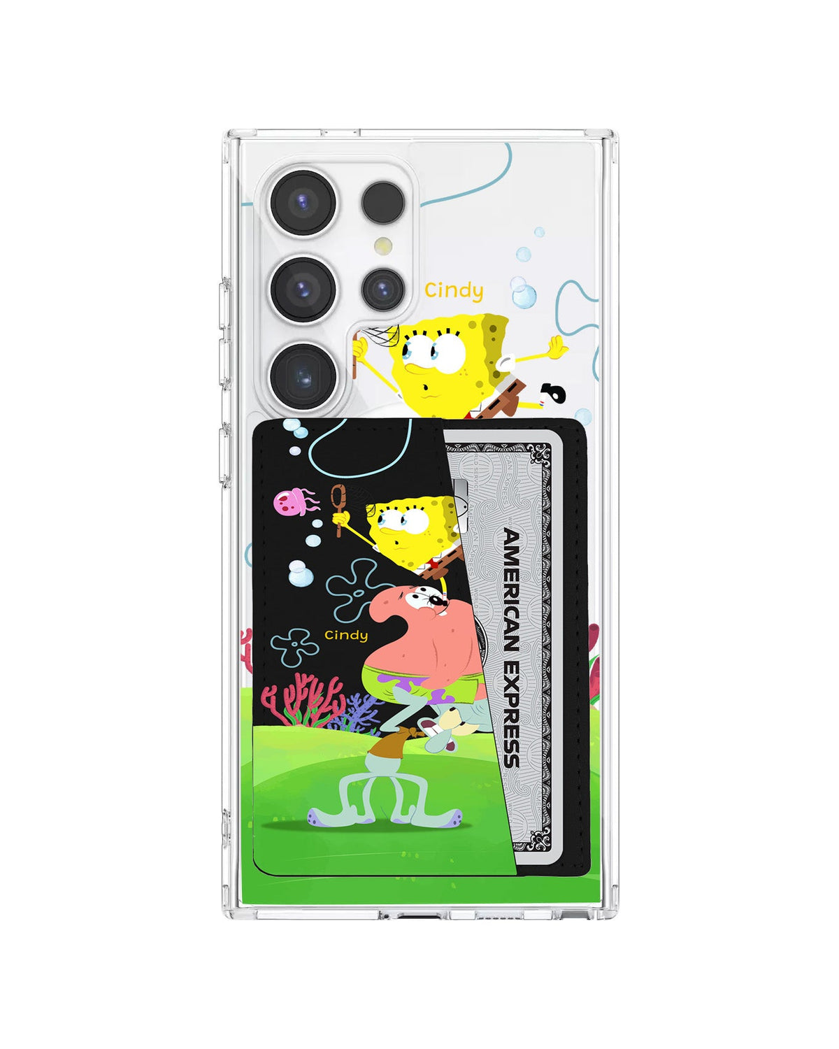 Android Leather Wallet Case - Spongebob 1