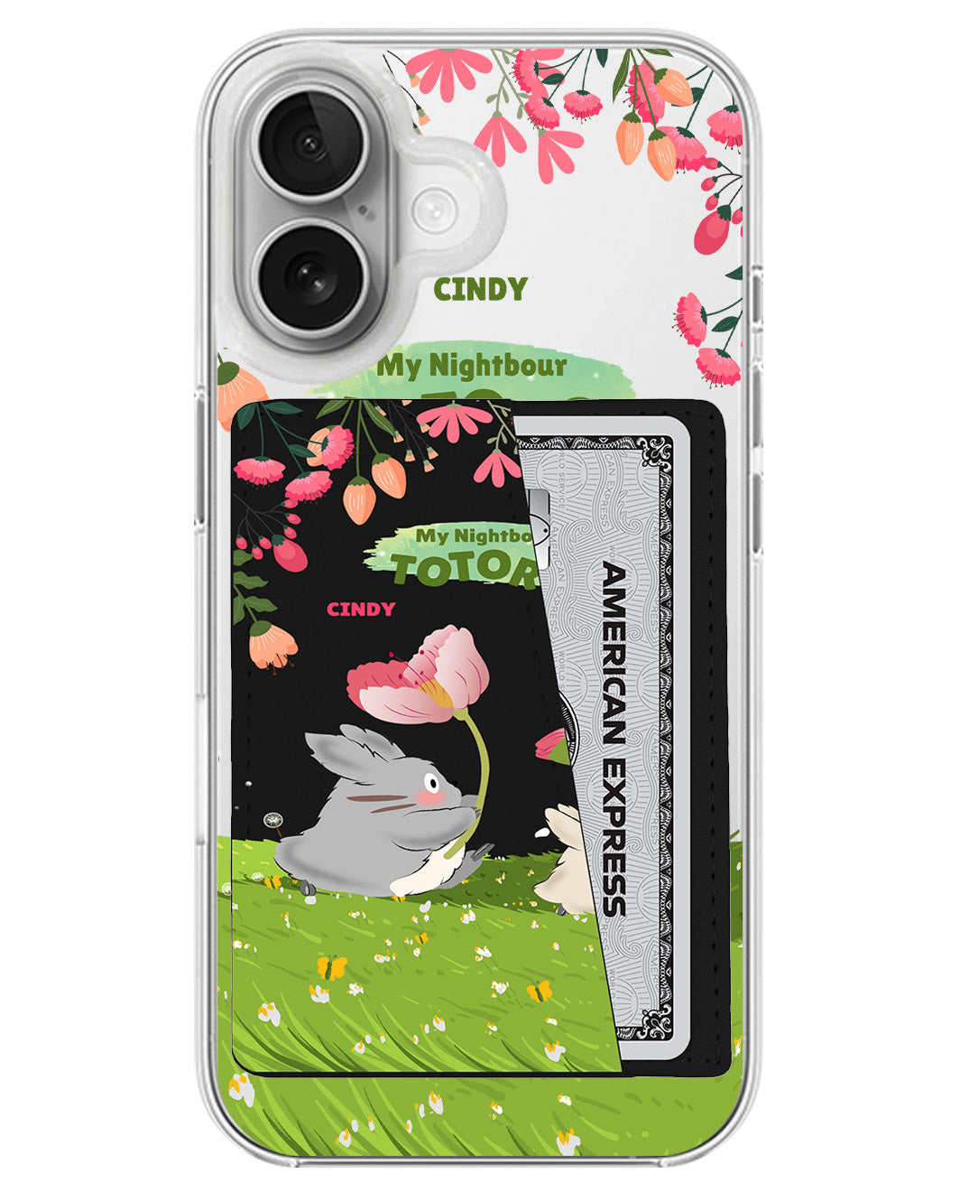 iPhone Leather Wallet Case - My Nightbour Totoro