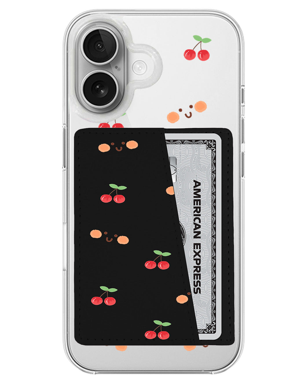 iPhone Leather Wallet Case - Cherry Up