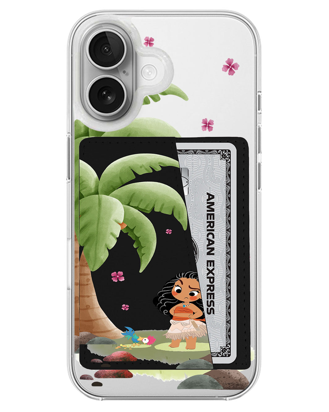 iPhone Leather Wallet Case - Moana Heihei