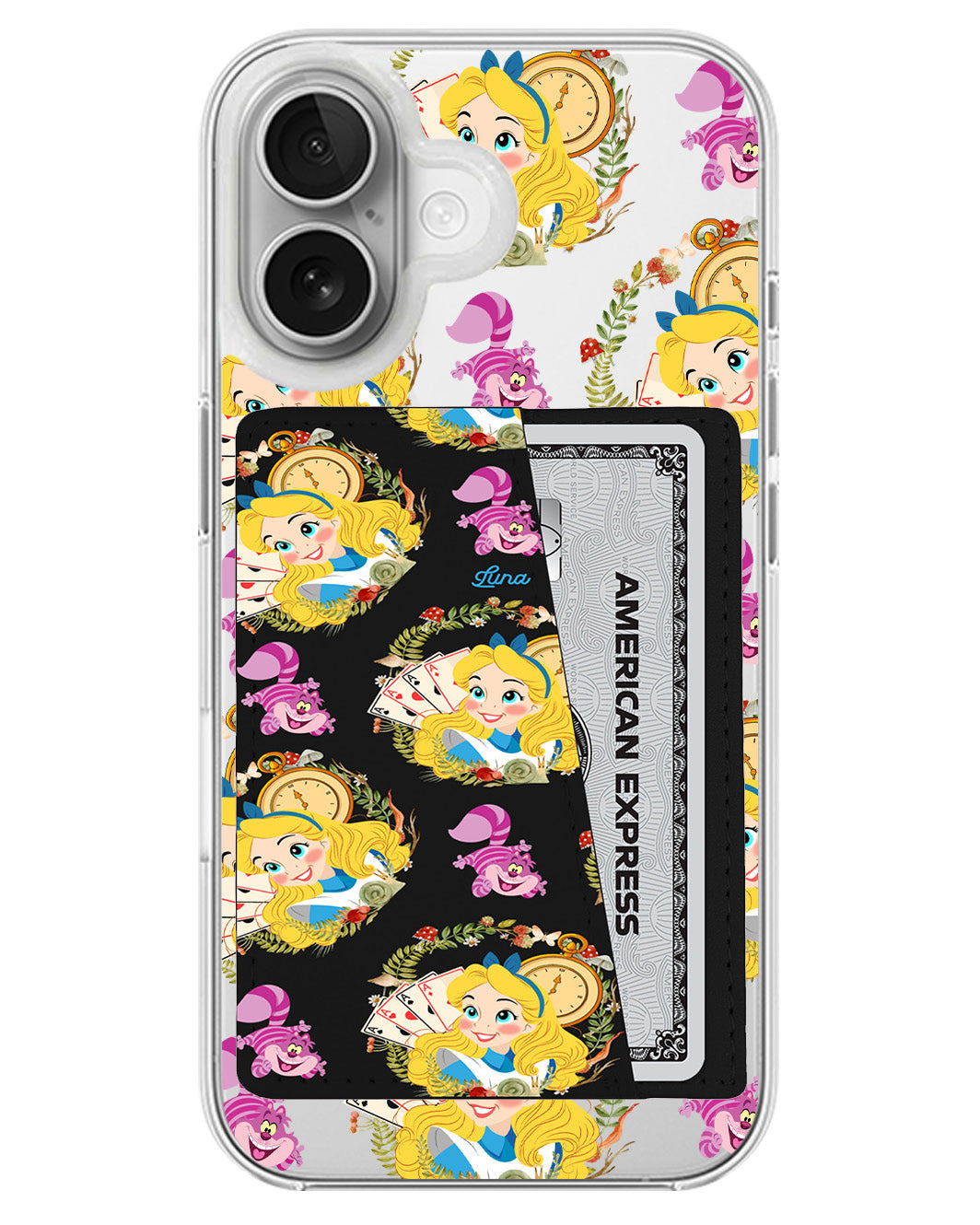 iPhone Leather Wallet Case - Alice