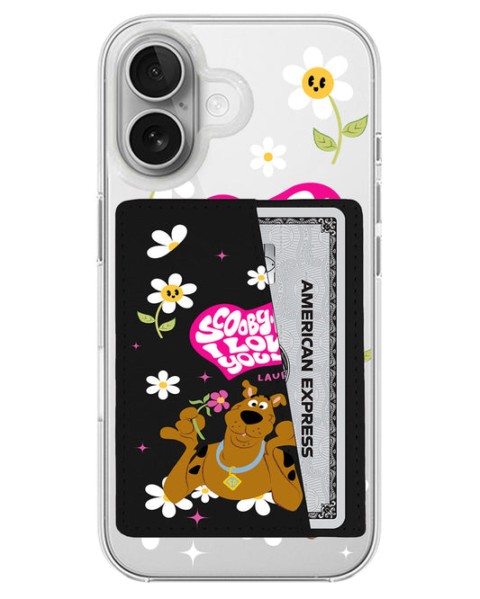 iPhone Leather Wallet Case - Scooby Love You