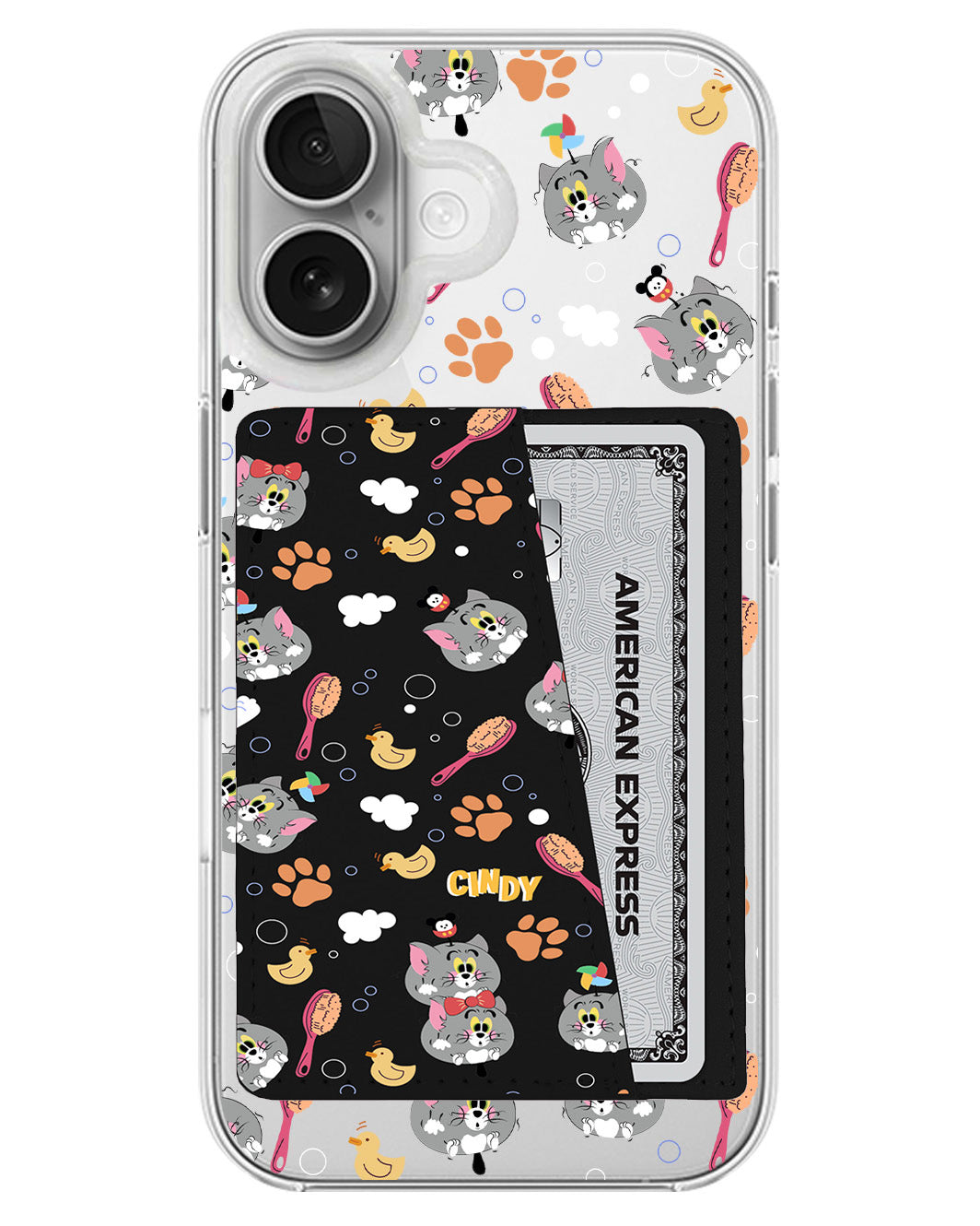 iPhone Leather Wallet Case - Tom The Cat