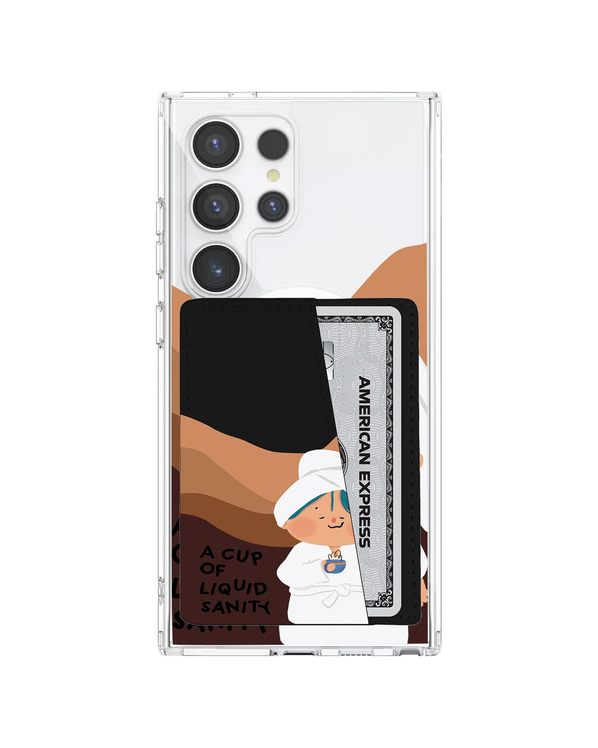 Android Leather Wallet Case - Shower Time