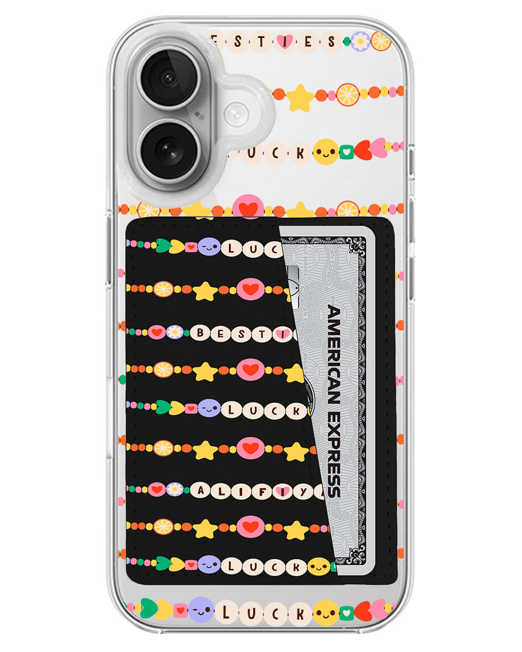 iPhone Leather Wallet Case - Friendship Bracelet