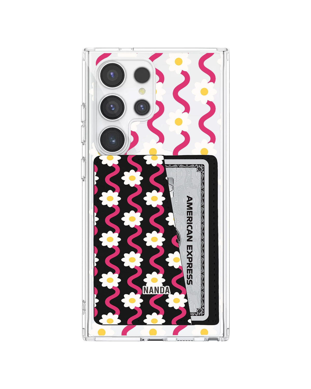 Android Leather Wallet Case - Daisy Disco