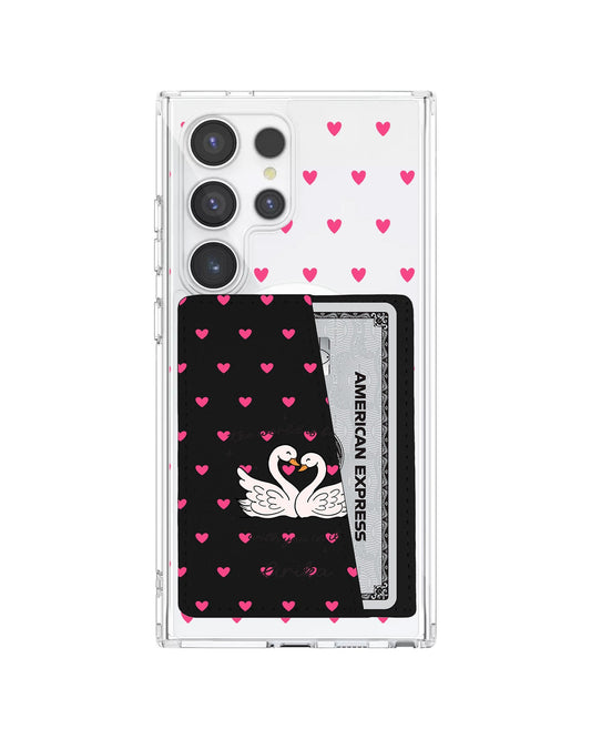 Android Leather Wallet Case - Swan Soulmate