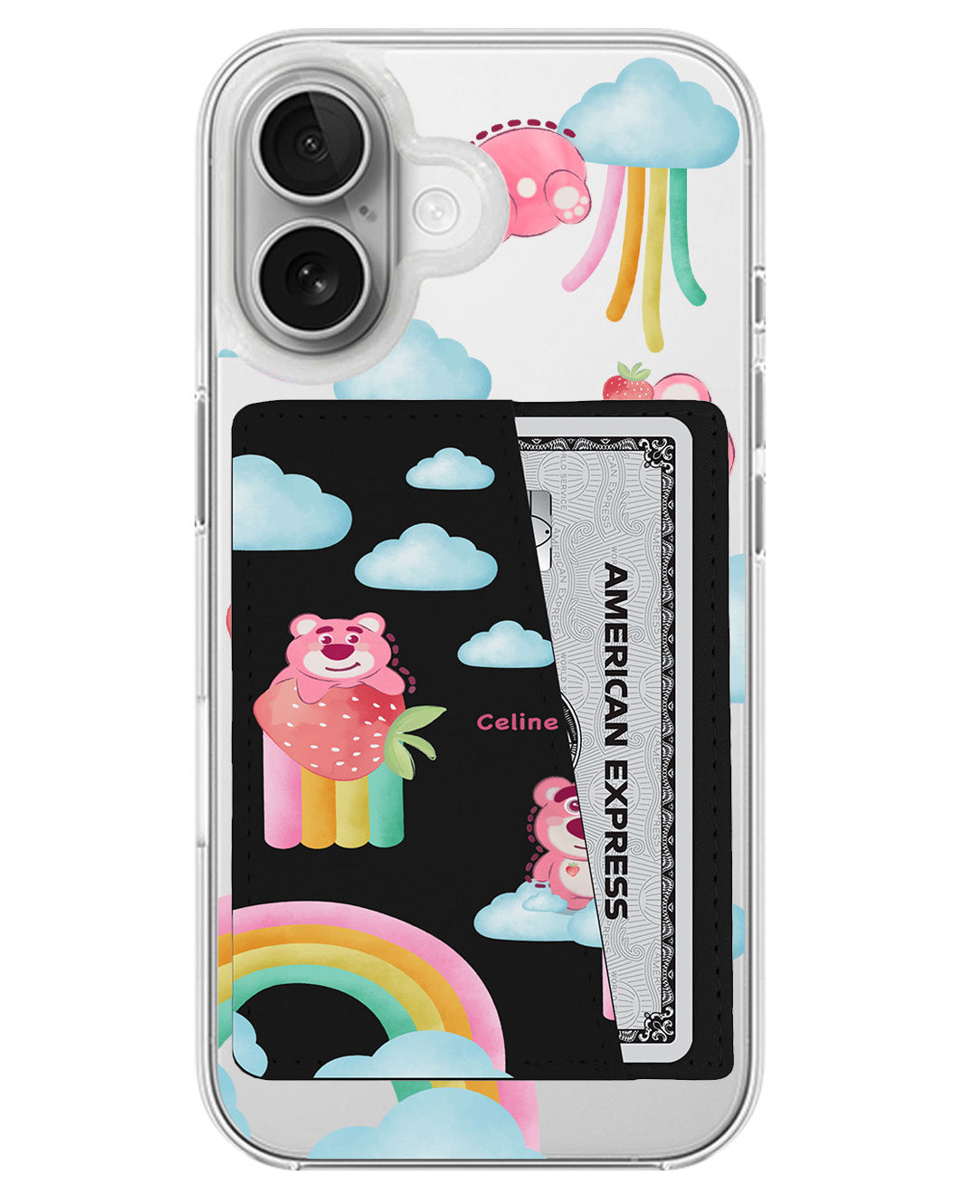 iPhone Leather Wallet Case - Lotso Rainbow