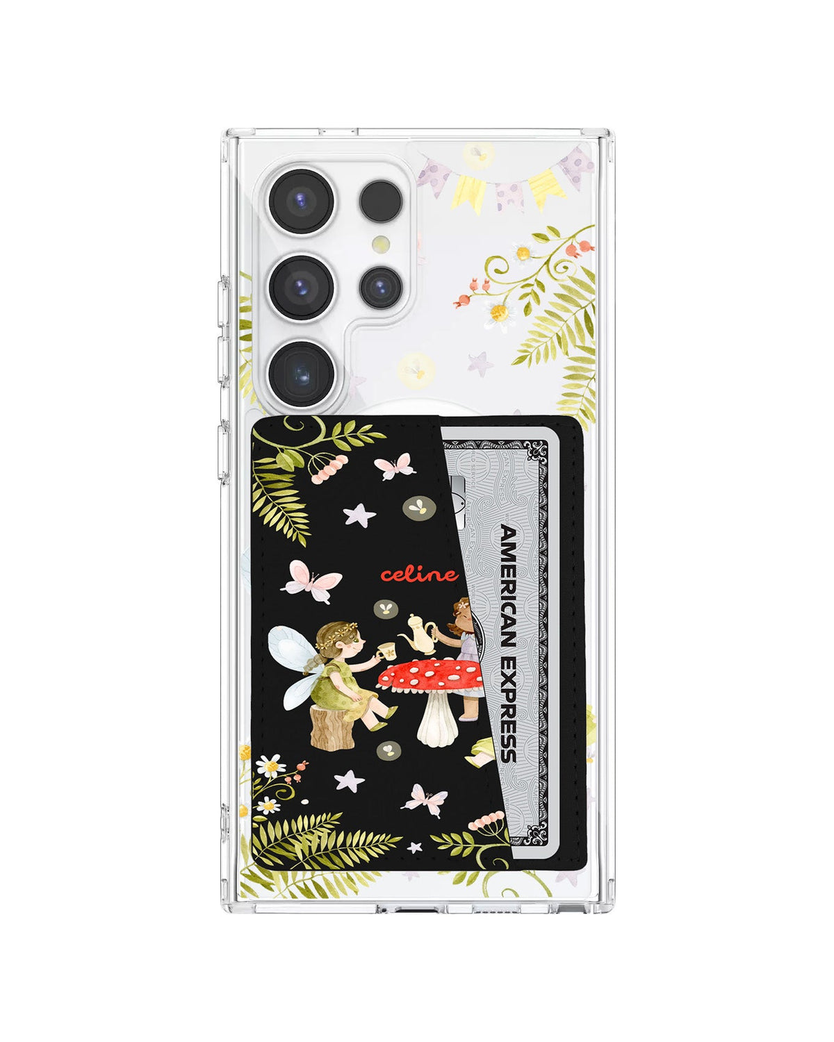 Android Leather Wallet Case - Tea Party