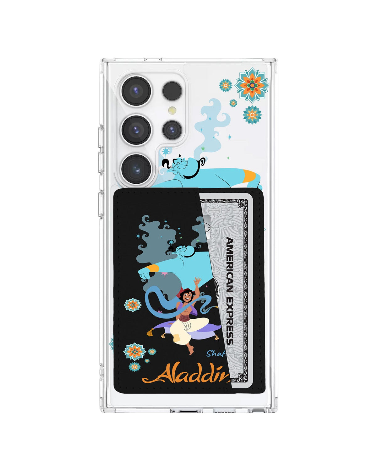 Android Leather Wallet Case - Aladdin And Genie