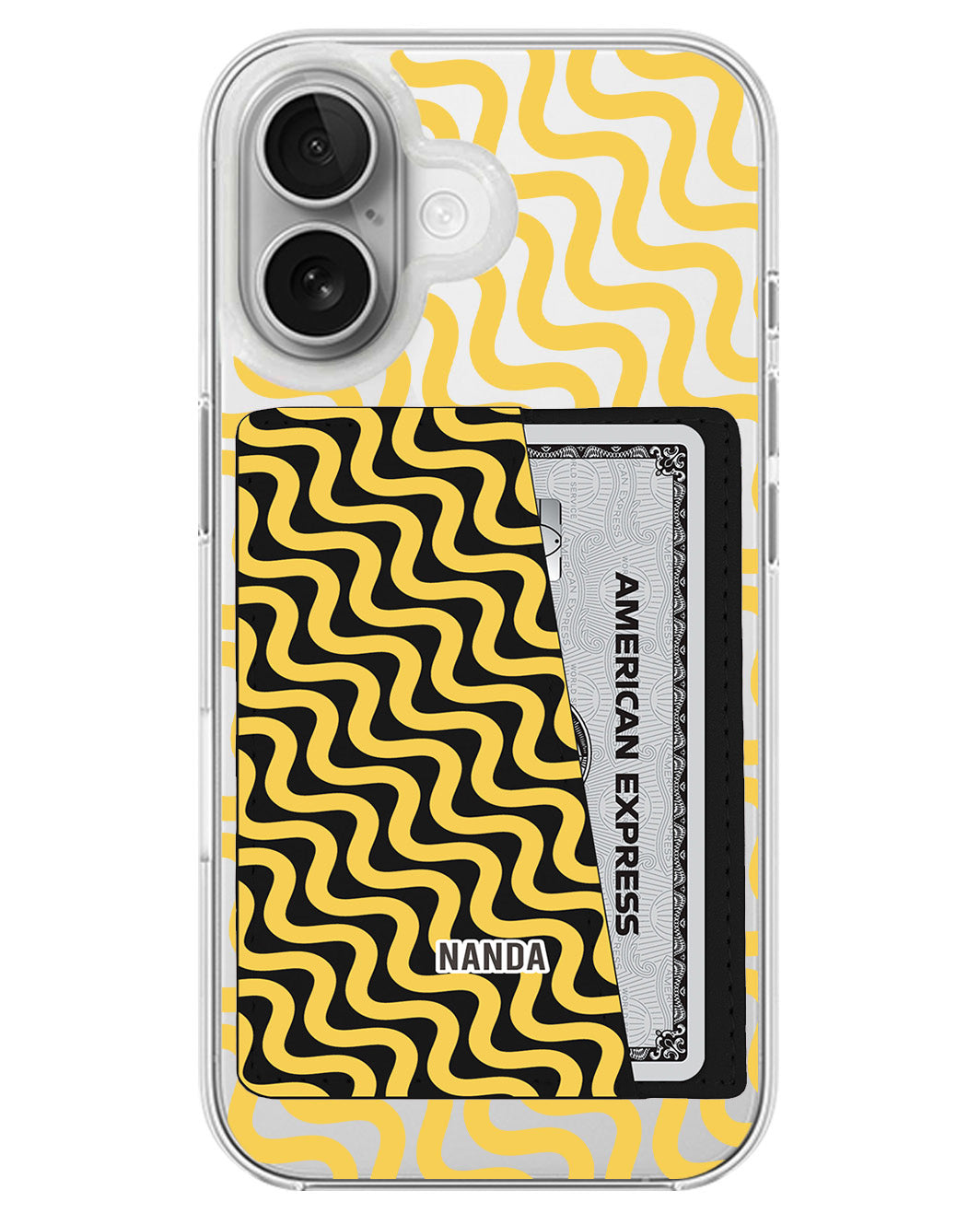 iPhone Leather Wallet Case - Ocean Groove
