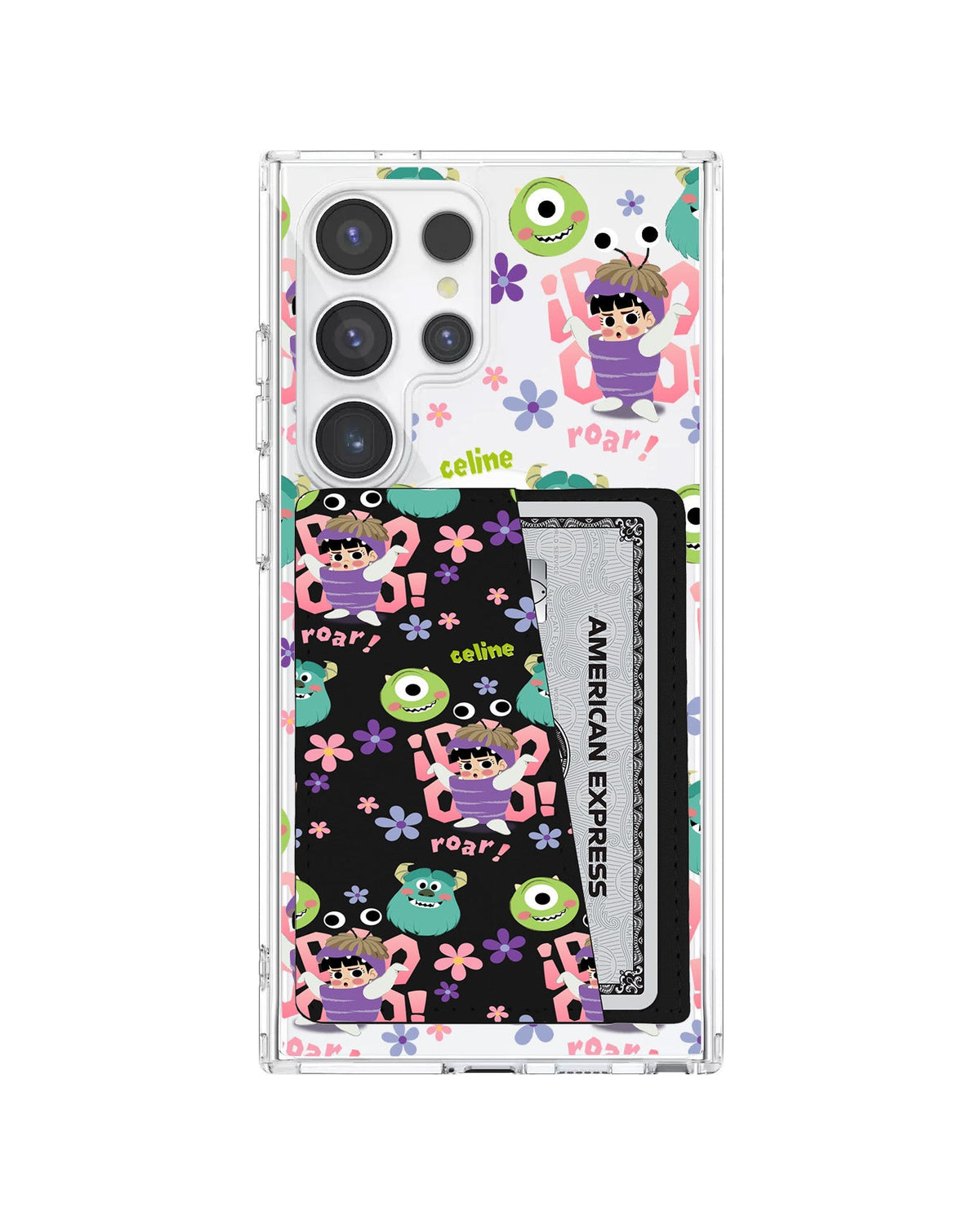 Android Leather Wallet Case - Boo Pattern