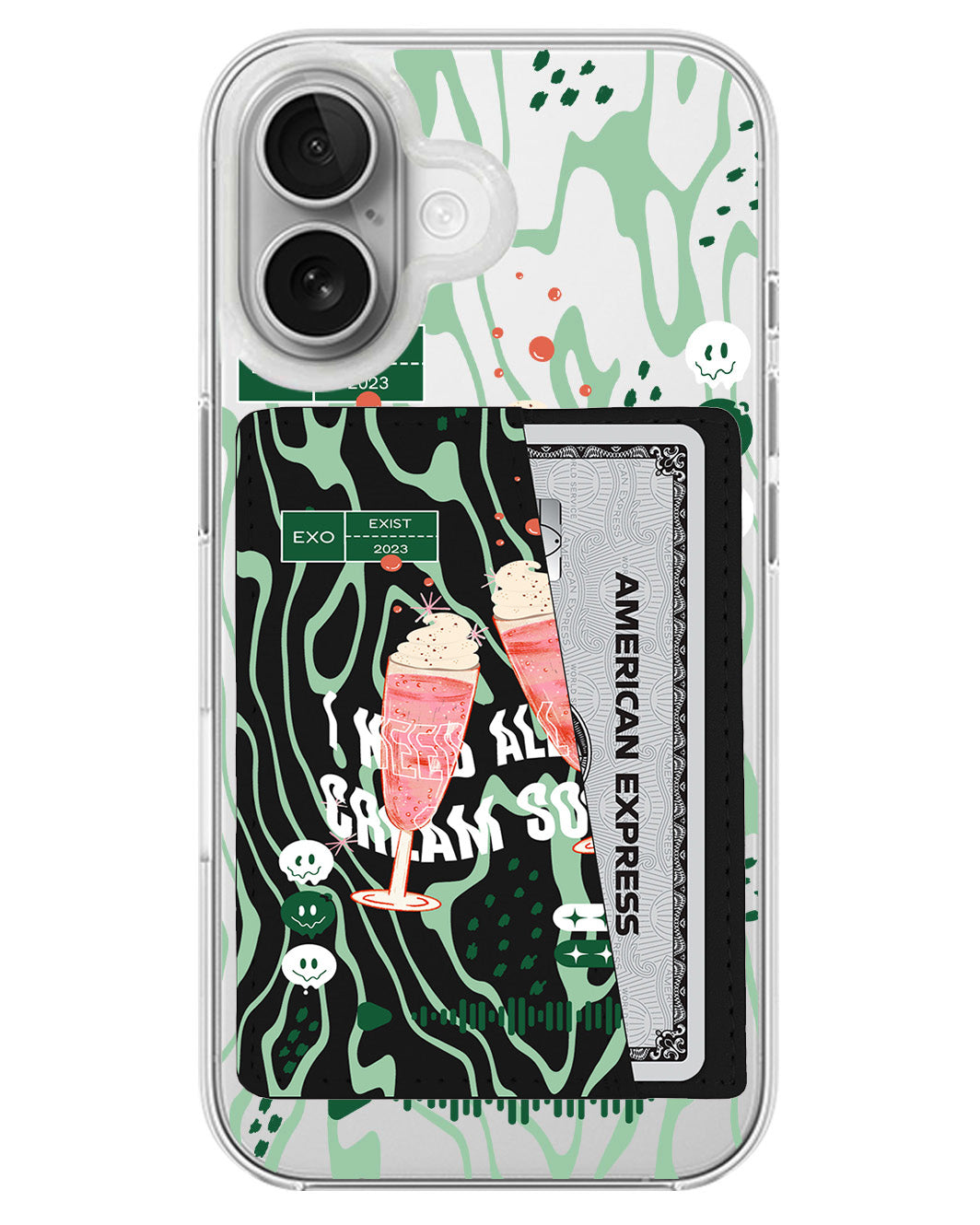 iPhone Leather Wallet Case - EXO 1