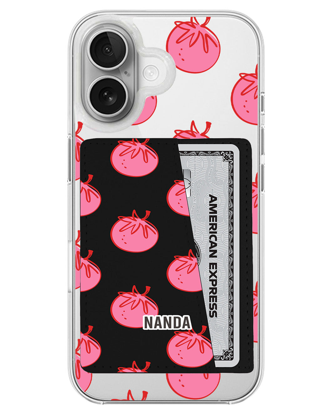 iPhone Leather Wallet Case - Tomato Pop