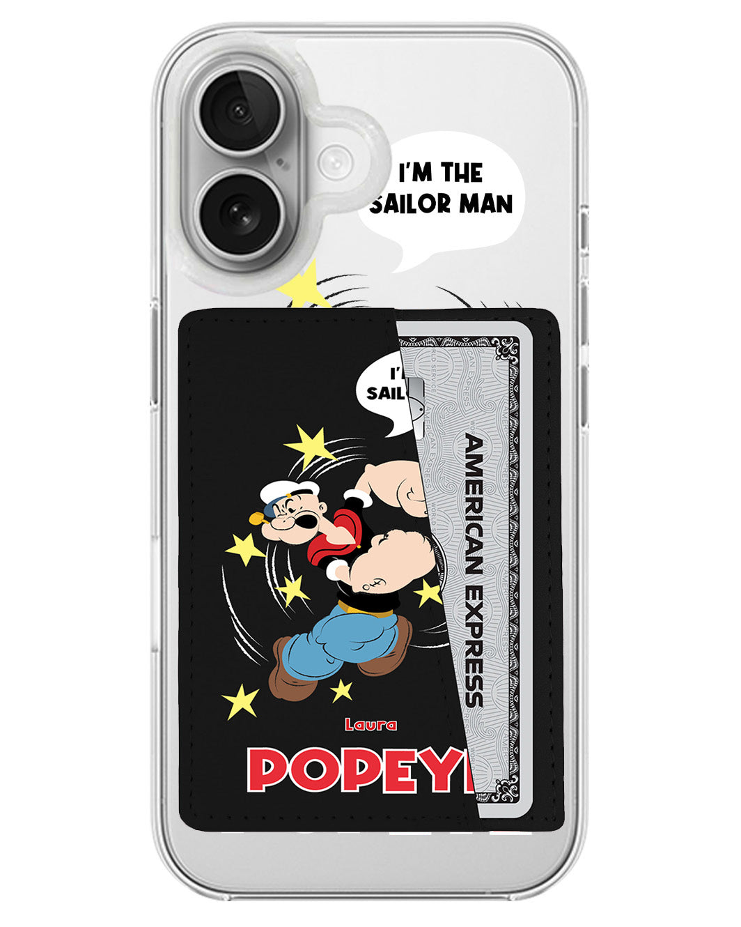 iPhone Leather Wallet Case - I'm The Sailor Man