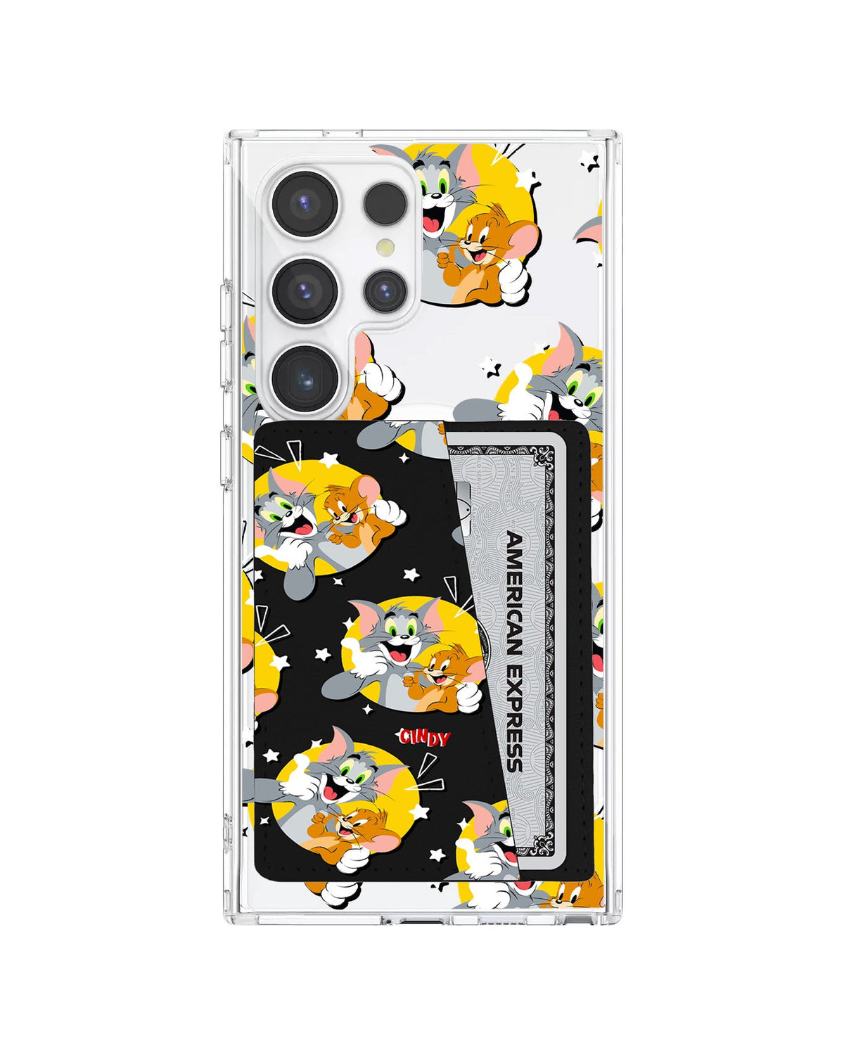 Android Leather Wallet Case - Tom And Jerry